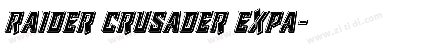 raider crusader expa字体转换